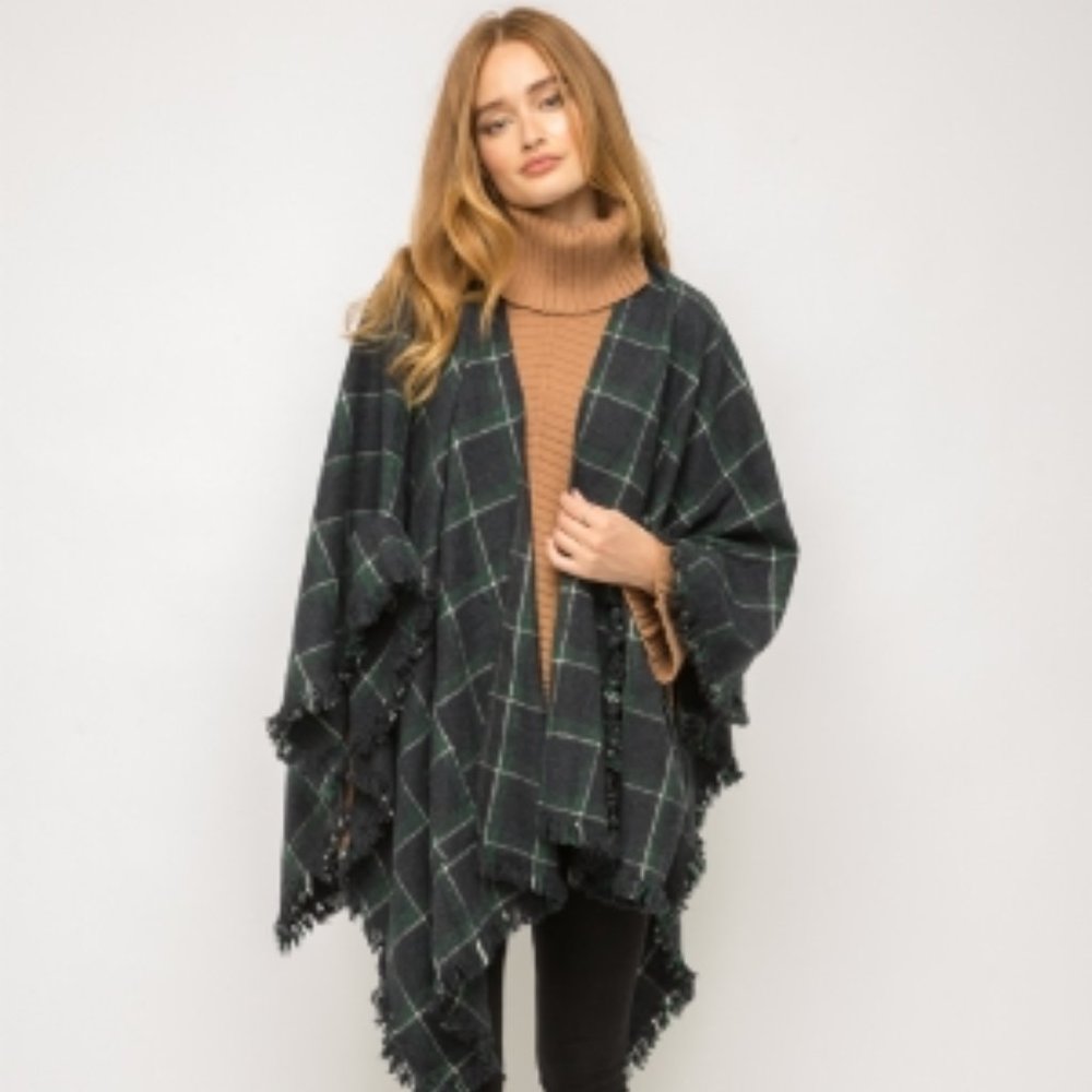 Fray Hem Poncho